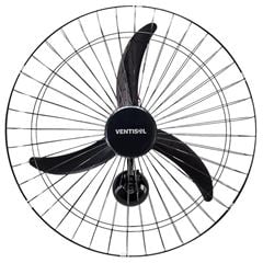 Ventilador de Parede 60cm 200w Bivolt Oscilante Premium Preto - Ref.82 - VENTISOL