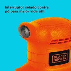 Lixadeira Orbital 1/4 de Folha de Lixa 200W 220V BLACK E DECKER / REF. BS200-B2