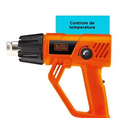 Kit Soprador Térmico Com 5 Peças e Maleta 1800W 220V BLACK E DECKER / REF. HG2000K-B2