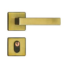 Fechadura Externa Alavanca Roseta Quadrada Italy 1701/09QO Oxidado SILVANA / REF 90375