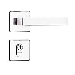 echadura Externa Alavanca Roseta Retrátil Quadrada 1701/09QC Cromada - Ref.90115 - SILVANA