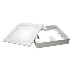 Painel ABS Alumínio Led 12w Embutir Slim Quadrado 6500k Branco - Ref. 17208 - ECOFORCE