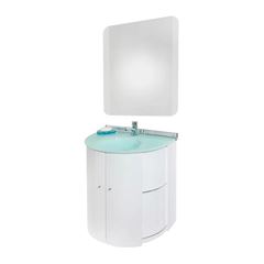 Gabinete Banheiro com Espelho Suspenso Cris-Space Branco CRISMETAL / REF. 986-5