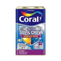 Tinta Acrílica Fosca Proteção Sol e Chuva 18L Algodão Egípcio CORAL / REF. 5280947