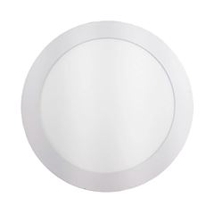 Painel ABS Alumínio Led 24w Embutir Slim Redondo 3000k Branco - Ref. RL22246BC - BRONZEARTE