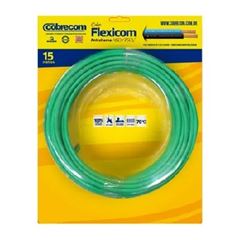 Cabo Flexível 1,5mm 15m 750v Verde - Ref.1150405401-15M - COBRECOM