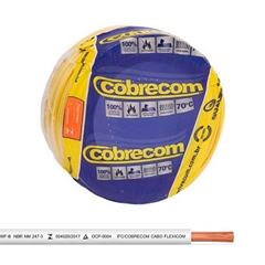 Cabo Flexível 6,0mm 100m 750V Branco COBRECOM / REF. 1150703401-100M