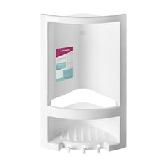 Porta Shampoo Plástico de Canto Primafer Branco Atlas / REF. 5012-2