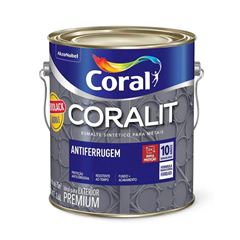Tinta Esmalte Sintético Brilhante Coralit Antiferrugem 3,6L Tabaco CORAL/ REF. 5301118