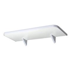 Prateleira de Madeira 20x120cm Soft com Suporte Branco - Ref.361120020 - PRATEFIX