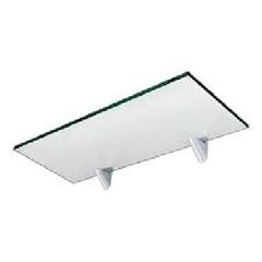 Prateleira de Vidro 20x40cm Retangular com Suporte Glass - Ref.441040020 - PRATEFIX
