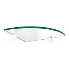 Prateleira de Vidro 30x30cm de Canto Raio com Suporte Glass - Ref.443030030 - PRATEFIX