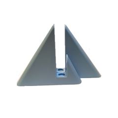 Suporte para Prateleira em PVC 2 Peças Vip Azul - Ref.5002 - PRATEFIX