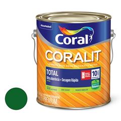 Tinta Esmalte Sintético Brilhante Coralit Total 3,6L Verde Folha CORAL/ REF. 5202901