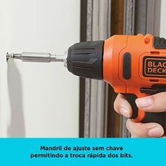 Furadeira Parafusadeira 12 V 13 Acessórios  BLACK&DECKER / REF. LD12S-BR