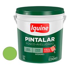 Tinta Vinil Acrílica Fosco Aveludado Pintalar 3,6L Verde Limão IQUINE / REF. 79314401