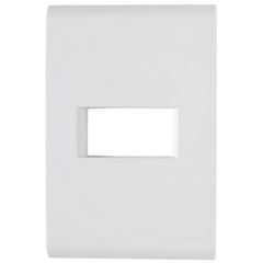 Placa Liz 4x2 1 Posto Horizontal Branca - Ref. 57106/004 - TRAMONTINA