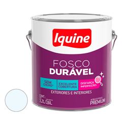 Tinta Acrílica Fosco Durável 3,6L Branco Neve IQUINE / REF. 327300201
