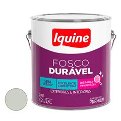 Tinta Acrílica Fosco Durável 3,6L Branco Gelo IQUINE / REF.327300301
