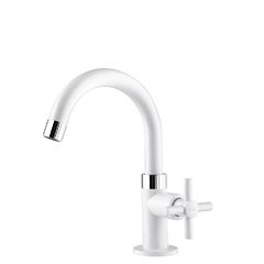 Torneira Branca de Mesa Bica Alta para Banheiro Fienza VIQUA / REF. 1170003