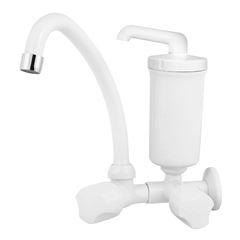 Torneira Branca Bica Móvel com Purificador Foz  VIQUA / REF. 1210402