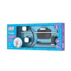 Kit Acessórios para Banheiro ABS 5 Pecas Tivoli Peto e Cromado - Ref. 5042 - HERC