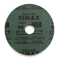 Disco Lixa Grão 60 115x22mm Aço DIMAX / REF. DMX64849