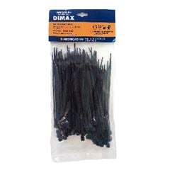 Abraçadeira de Nylon 100x2,5mm 100 Peças Preto DIMAX / REF. DMX65730