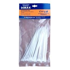 Abraçadeira de Nylon 100x2,5mm 30 peças Branca DIMAX / REF. DMX65747