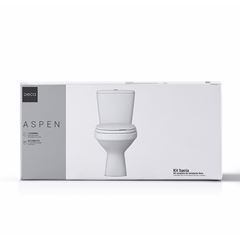 Kit Bacia com Caixa Acoplada 3 e 6 Litros Assento e Instalações Aspen Branco - Ref. KP.750.17 - DECA