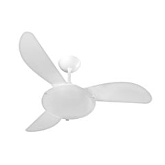 Ventilador de Teto 220v com 3 Pás Plásticas Sunny Led Branco - Ref.2082 - VENTISOL