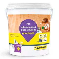 Adesivo Acrílico Para Pisos Vinílicos 4kg Branco QUARTZOLIT / REF. 0387.00000.0004GL