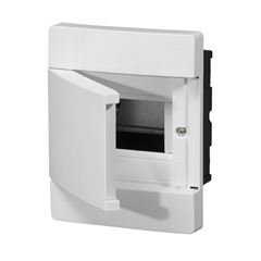 Quadro de Distribuição em ABS de Embutir para 5 Disjuntores DIN ou 3 Disjuntores Nema Vision Branco Opaco ELETROMAR / REF. VD05P