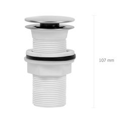 Valvula para Lavatorio ou Cuba PVC 11/4 Polegadas com Tampa Inox Click - Ref. VCP1/14*BR1 - ASTRA