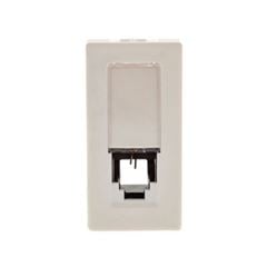 Tomada Módulo Plus+ 1m para Telefone RJ11 Branco - Ref. 615011BC - PIAL