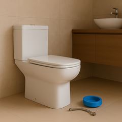 Kit Bacia com Caixa Acoplada Assento e Instalações 3 e 6 Litros Axis Branco - Ref. KP.470.17 - DECA