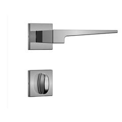 Fechadura WC Alavanca Roseta Quadrada 3200 Class Inox Escovado - Ref.39519 - STAM