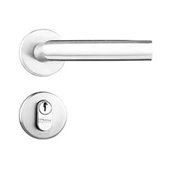 Fechadura Externa Alavanca Roseta Redonda Capri 1401/22RI Inox Polido SILVANA / REF.93428