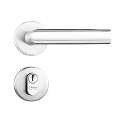 Fechadura Externa Alavanca Roseta Redonda Capri 1401/22RI Inox Polido SILVANA / REF.93428