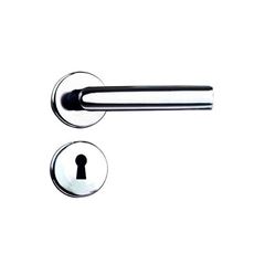 Fechadura Interna CapriI Alavanca Roseta Redonda 1410/22RI Inox Polido SILVANA / REF.93435