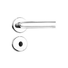 Fechadura WC Alavanca Roseta Redonda Capri 1420/22RI Inox Polido SILVANA / REF.93442