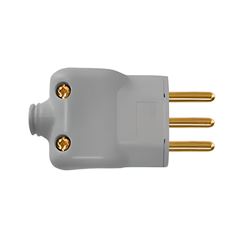 Pino Prensa Cabo 2P+T 10A 250V Cinza ILUMI / REF. 14050