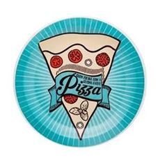 Prato Raso 26cm Pizza Blue - Ref.061607- OXFORD 
