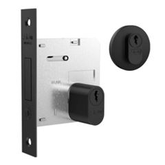 Fechadura Externa Segurança Alavanca Roseta Redondo Preto - Ref. 40992 - STAM