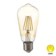 Lâmpada Filamento Led 4W Pêra ST64 Bivolt 2200K Âmbarr DILUX / REF. DI70710