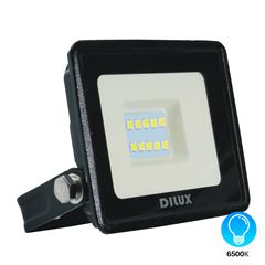 Refletor Led de Alumínio Ultra Slim 10W Bivolt 6500k Preto DILUX / REF. DI70734