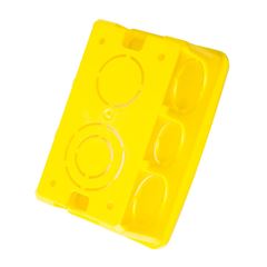Caixa de Luz Plástica 4x2 Retangular Amarelo - Ref. 57500/041 - TRAMONTINA