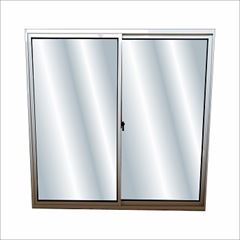 Janela de Correr L60 x A60cm de Alumínio Branco 2 Folhas Vidro Liso Fênix MGM / REF. 103932