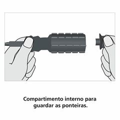 Chave de Fenda com 6 Ponteiras - Ref.43411/001 - TRAMONTINA