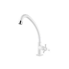 Torneira para Cozinha em ABS de Mesa Bica Móvel Pacific Branca - Ref.1190803 - VIQUA